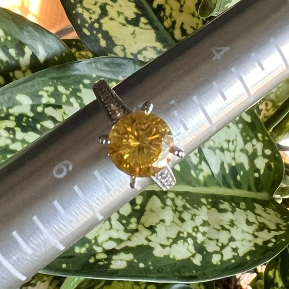 Bella Luce - Dillenium Cut Yellow Diamond Stimulant Ring - Size 5.25 - Picture 2 of 9